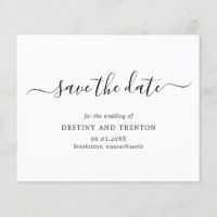 Simples Casamento De Orçamento Elegante Salvar A D