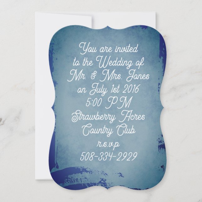 Simples casamento de Parênteses de Convite 5x7 (Frente)