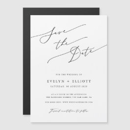 Simples Casamento De Script Elegante Salva O Magne