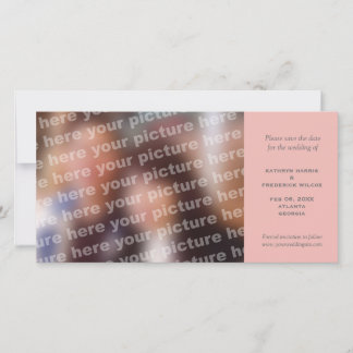 Simples casamento rosa salve o anúncio de data