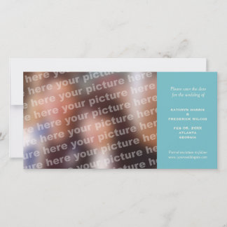 Simples casamento teal salve o anúncio da data