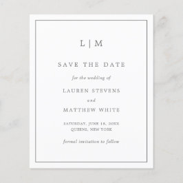 Simples Cinza Escura Casamento de Orçamento Salve 