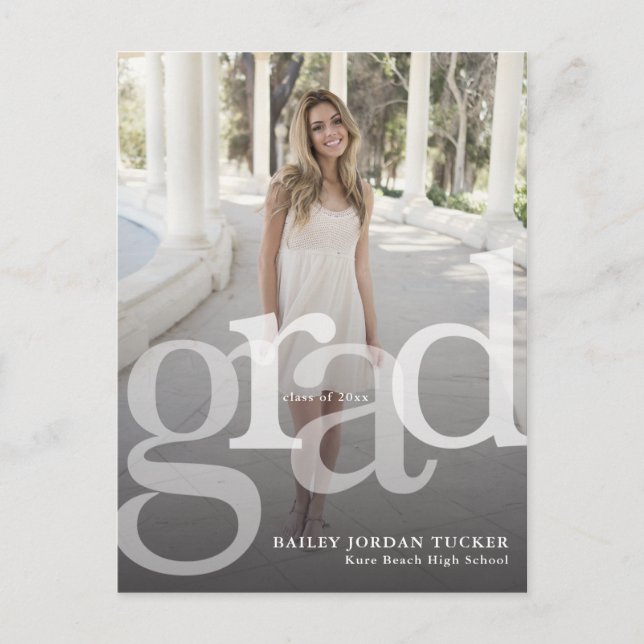 Simples Classe de Sobreposição GRAD para Convite d (Frente)