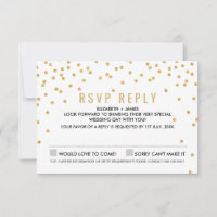 SIMPLES CONFETTI RSVP Glitter glamour