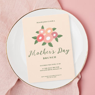 Simples Convite de Brunch do Dia das Mães com Moti