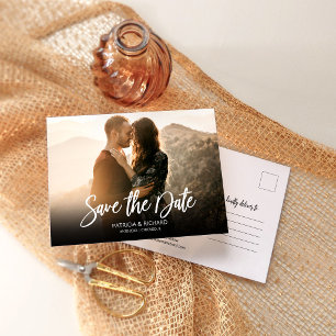 Simples Convite de Casamento com Foto em Script Mo