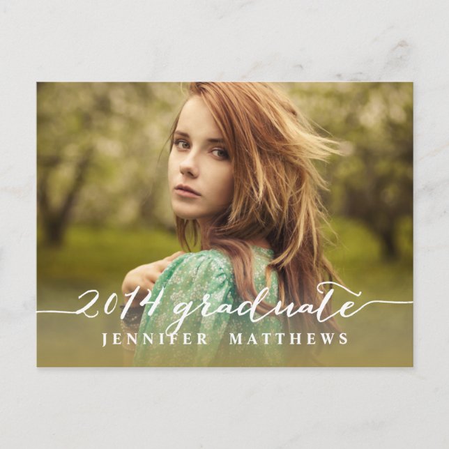 Simples | Convite de festa de formatura (Frente)