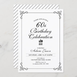 Simples Convite de festas de Celebração de Anivers