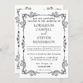 Simples convite para casamento