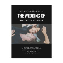 Simples convite para fotos de casamento minimalist