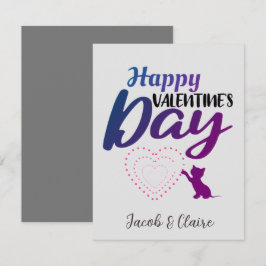 Simples Coração Feliz Casal do Dia dos Namorados