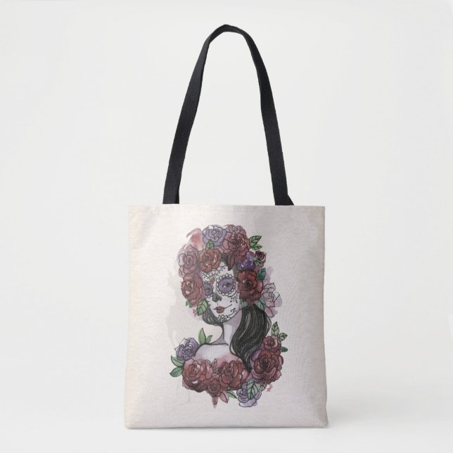 Simples Dia de los Muertos desenhado à mão | Bolsa (Frente)