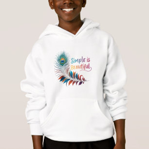 Simples é Bonito - Crianças Pullover Hoodie