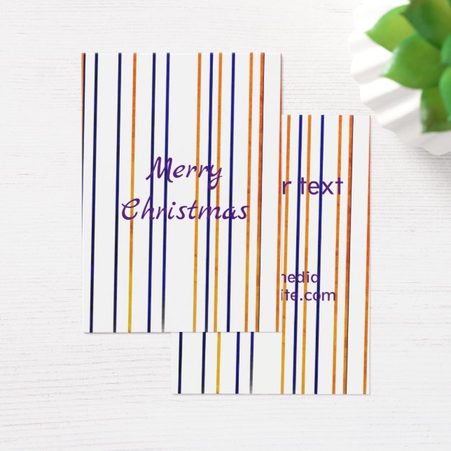 Simples e elegante etiqueta de presente de natal (Mesa)