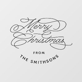 Simples e elegante Feliz Natal Personalizado