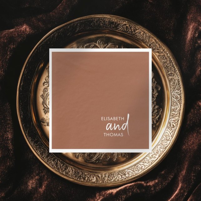 Simples e minimalista guardanapos de papel elegant (Criador carregado)