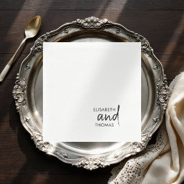 Simples e minimalista guardanapos de papel elegant