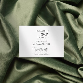 Simples e minimalista guarde o cartão de data