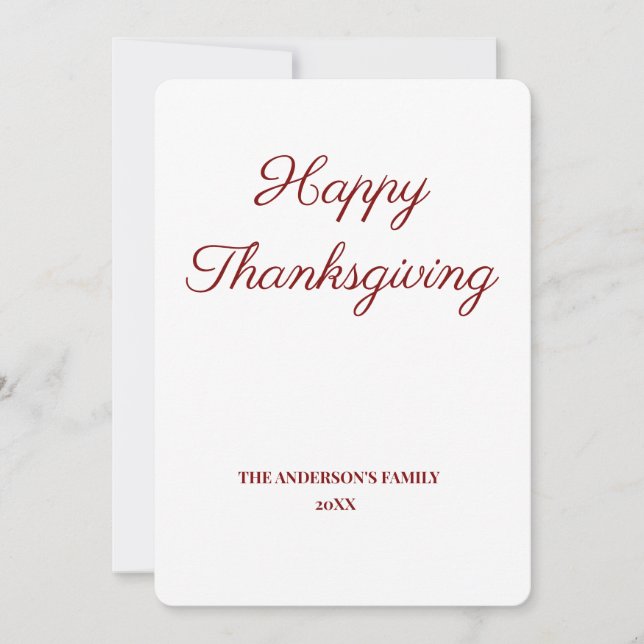 simples e mínimo adicione seu cartão de ação de gr (Frente)