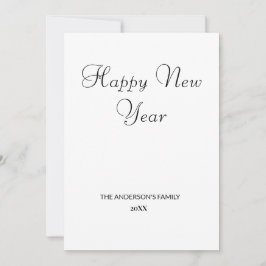 simples e mínimo adicione seu cartão de ano novo