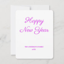 simples e mínimo adicione seu cartão de ano novo