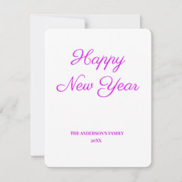 simples e mínimo adicione seu cartão de ano novo