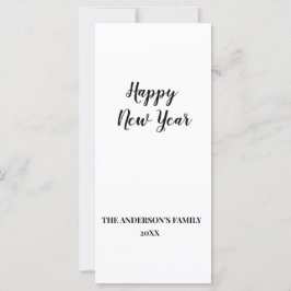 simples e mínimo adicione seu cartão de ano novo