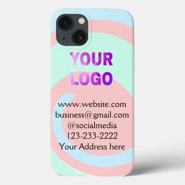 simples e mínimo adicione seu logotipo/design aqui (Verso)
