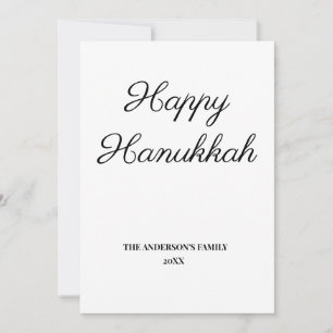 simples e mínimo adicione seus cartões hanukkah 