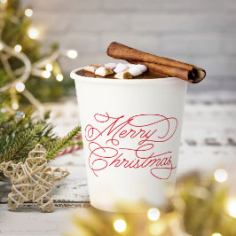 Simples e Mínimo Natal Vermelho Branco e Feliz