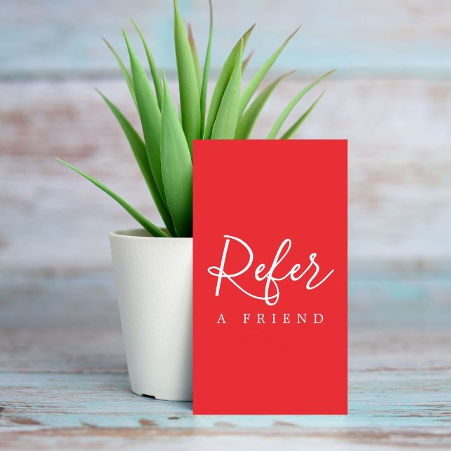 Simples Elegante - Cartão de Referência Branco Ver (Criador carregado)