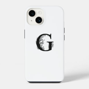 SIMPLES ELEGANTE MONOGRAMA BRANCA LETRA G DESIGN