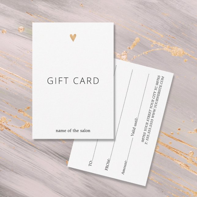 Simples Elegante White Faux Dourado Beauty (Criador carregado)