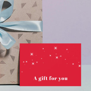 Simples Elegante White Stars Red Beauty