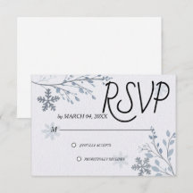 Simples Elegantes Clássicos RSVP de Casamento Mode