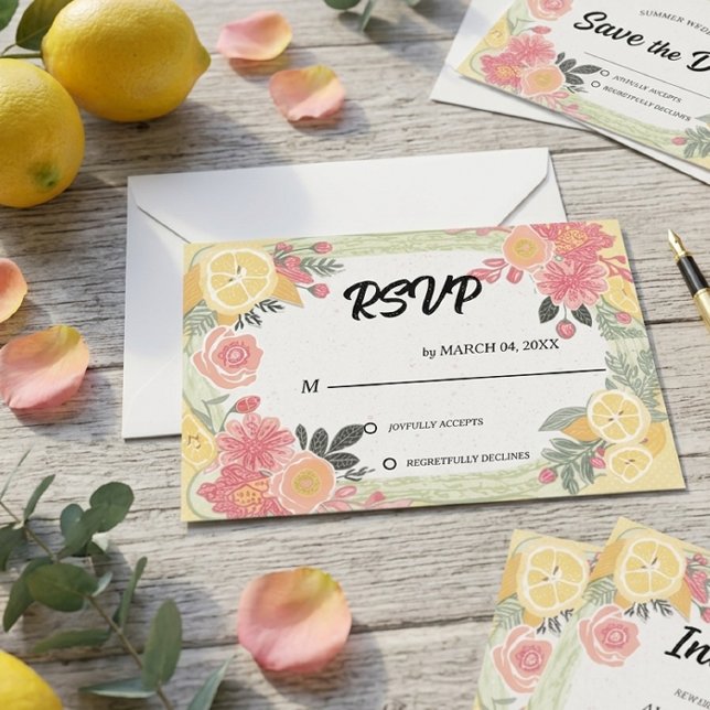 Simples Elegantes Clássicos RSVP de Casamento Mode (Criador carregado)