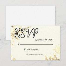 Simples Elegantes Clássicos RSVP de Casamento Mode