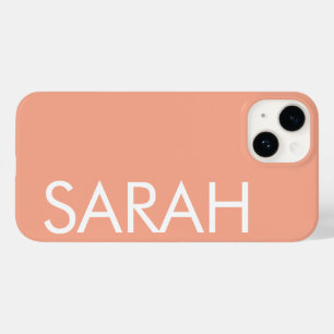 Simples Estilo Moderno Nome Personalizado PEACH 