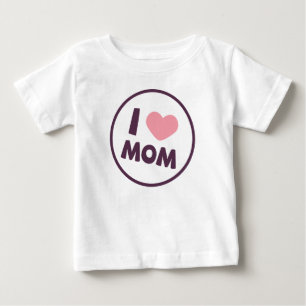Simples Eu Amo A Mãe Dia de as mães   Camiseta com