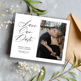 Simples foto de casamento elegante, economize a da