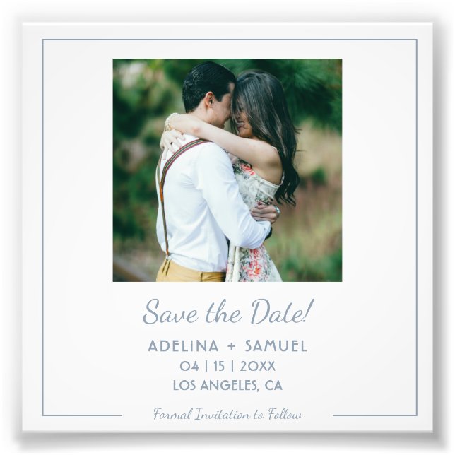 Simples foto minimalista orçamento casamento salva (Frente)