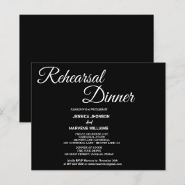 Simples guião de janto de ensaio preto
