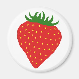 Simples íman personalizado de morango