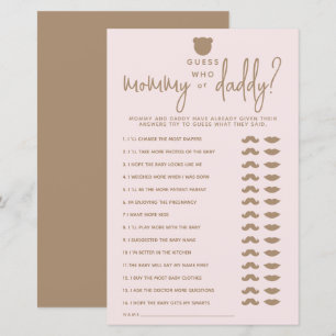 Simples jogo de Chá de fraldas de urso moderno min