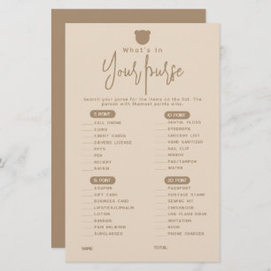 Simples jogo de Chá de fraldas de urso moderno min