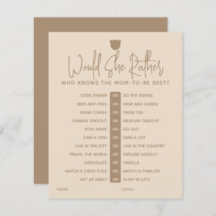 Simples jogo de Chá de fraldas de urso moderno min