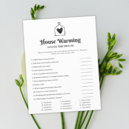 Simples Jogo de Festa de Aquecimento de Casa Cardí