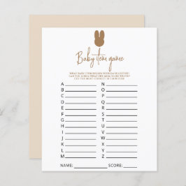 Simples jogo de itens de bebê. Jogo do chá de fral