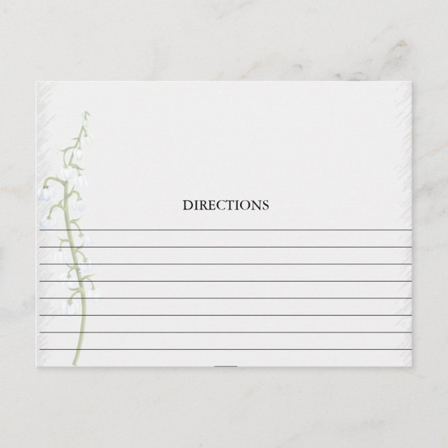 Simples Lily das Cartões de Receita do Vale (Frente)