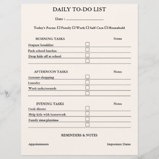 Simples Limpar Planejador de Lista de Tarefas Míni